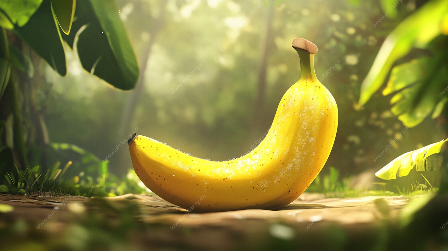 丛林中的金黄香蕉