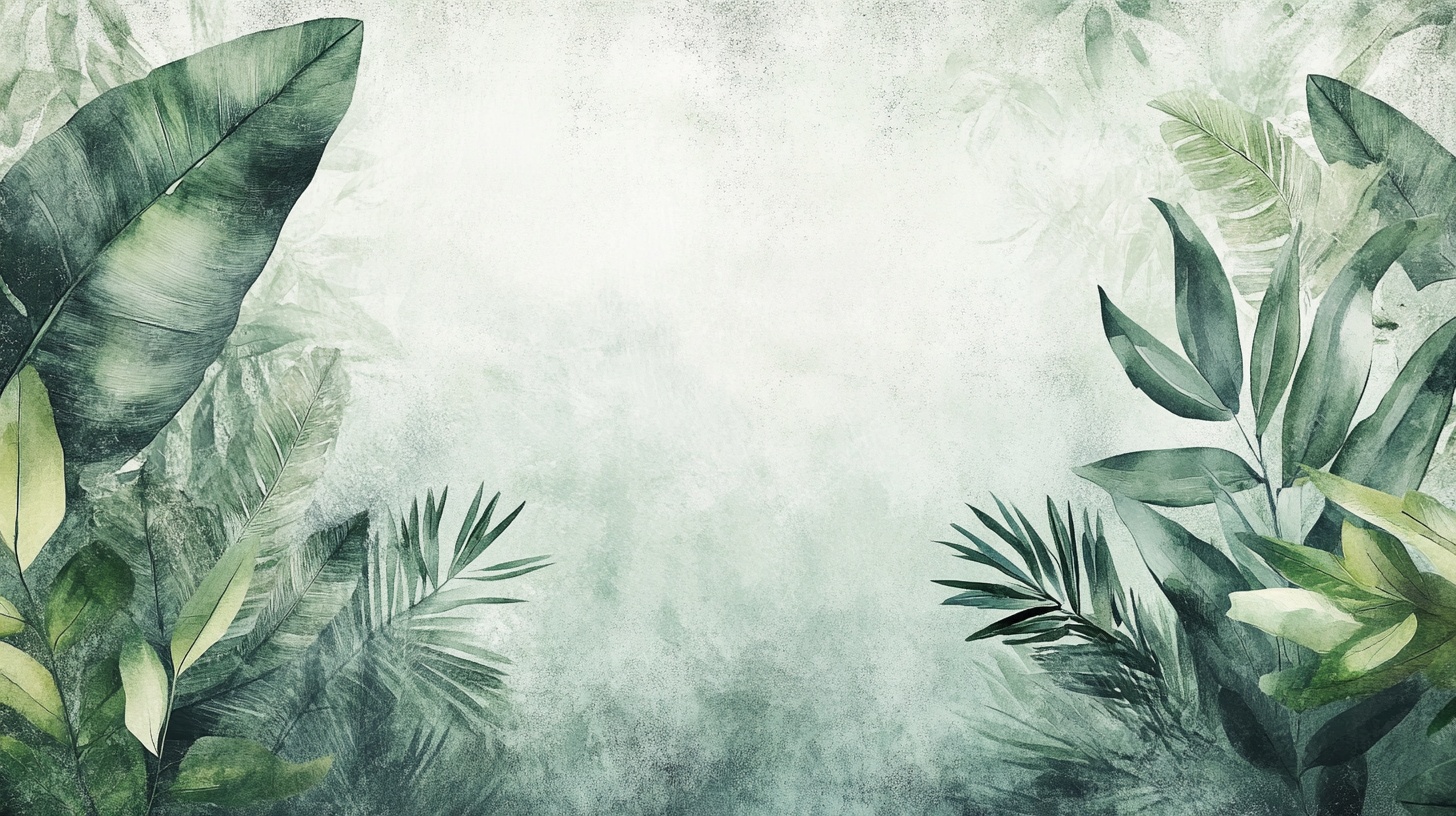 热带绿植背景图