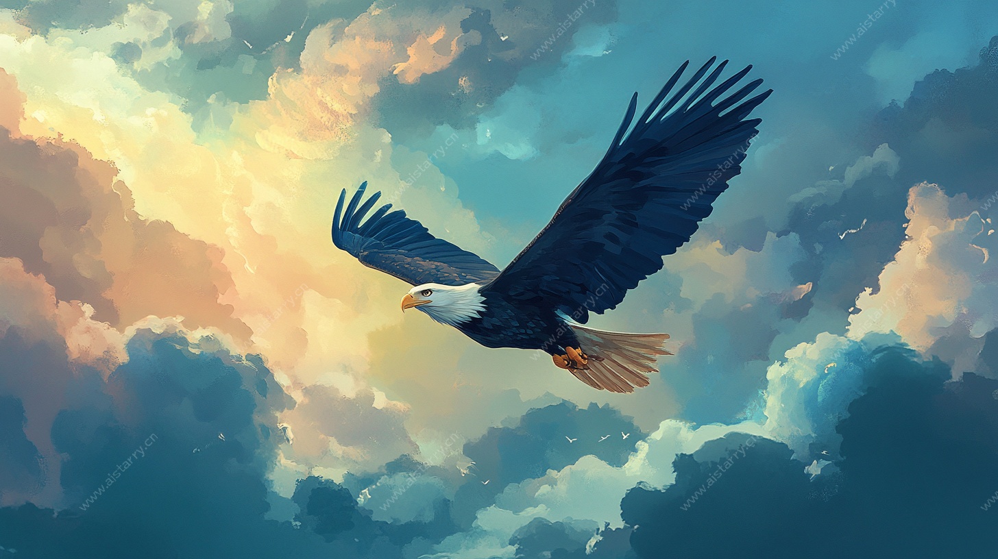 翱翔天际的雄鹰