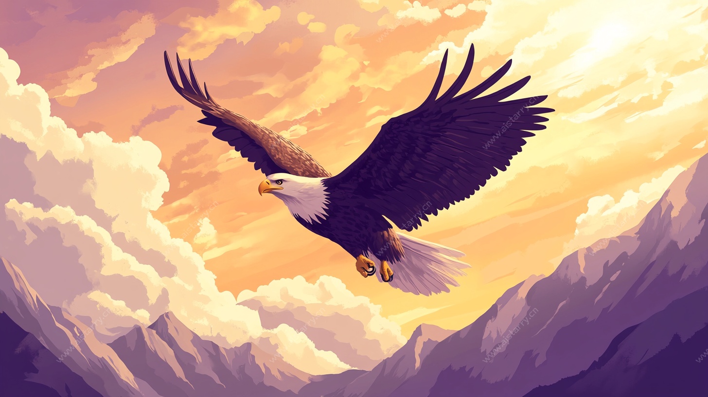 翱翔天际的雄鹰