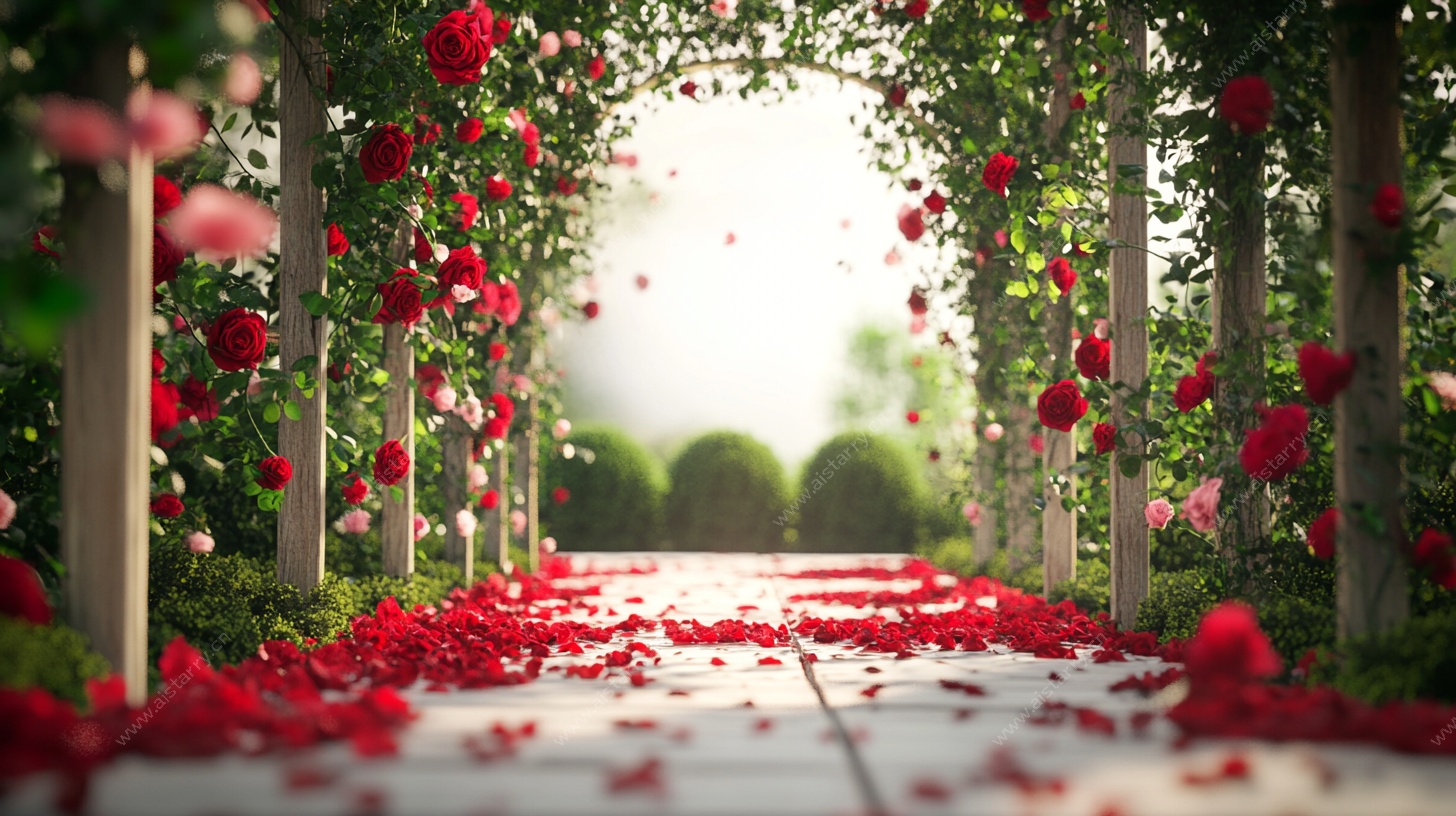 玫瑰花径浪漫景观