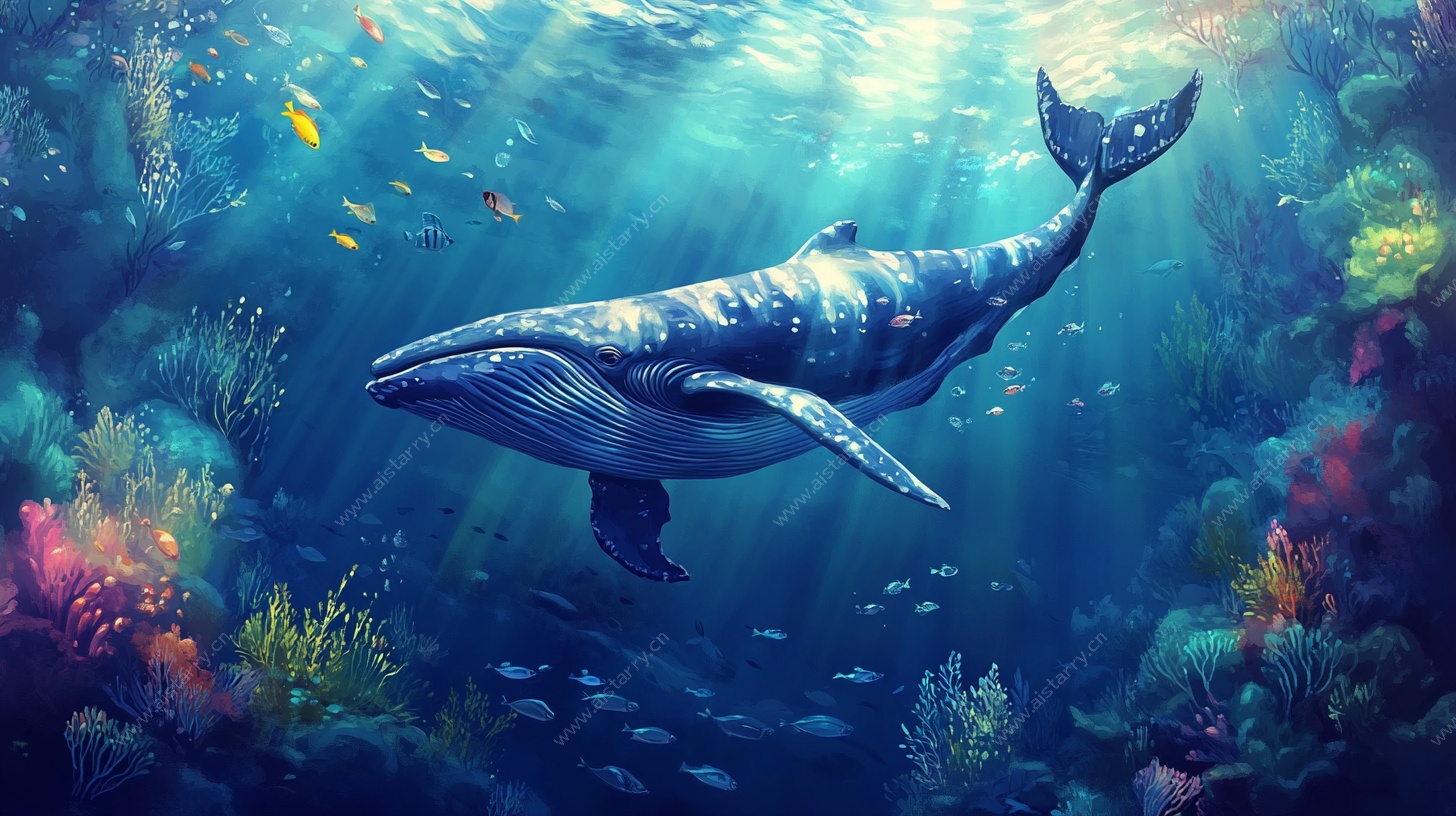 深海蓝鲸梦幻海底世界