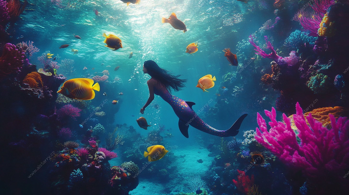 梦幻海底的美人鱼奇遇