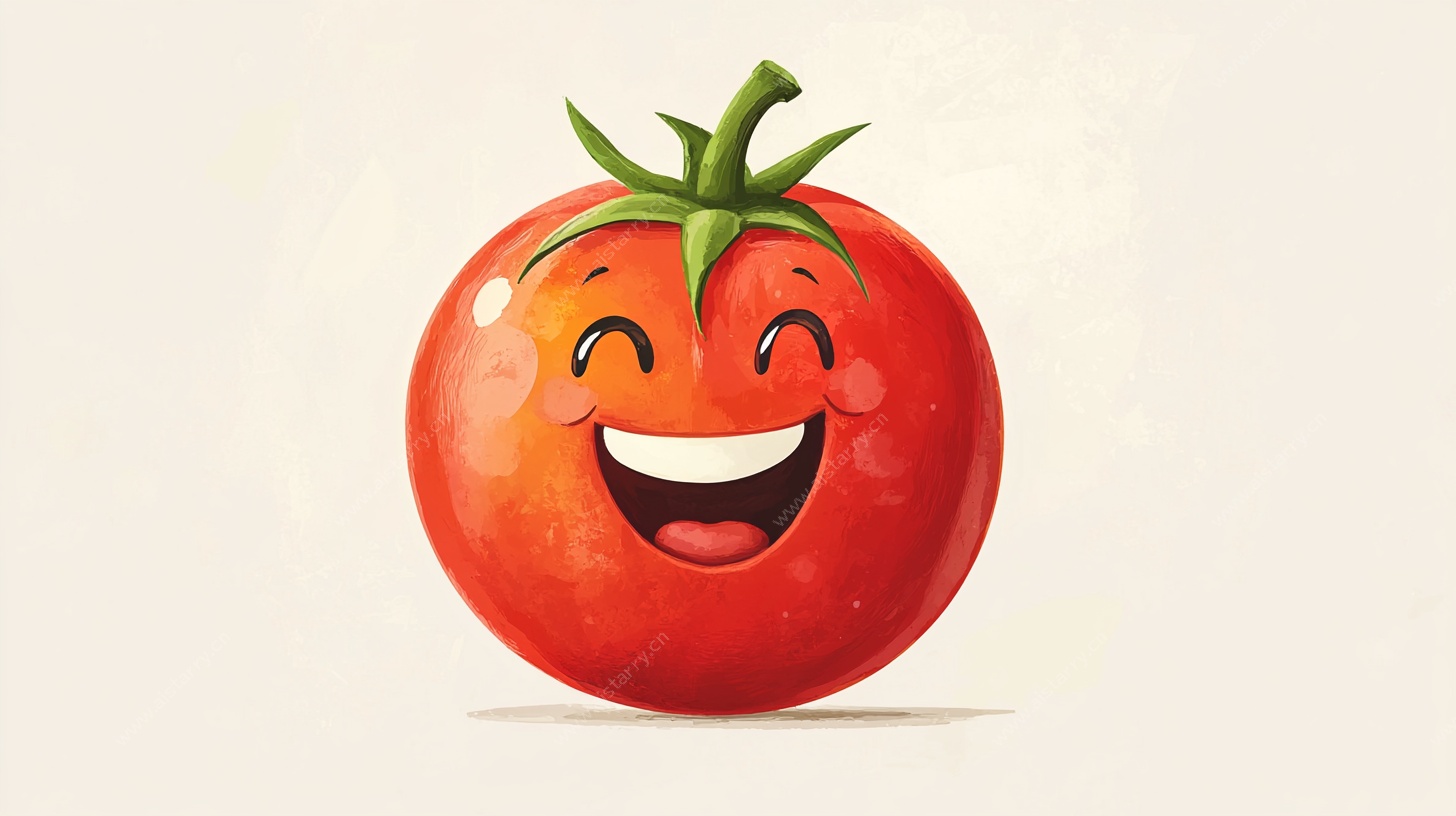 微笑番茄卡通形象