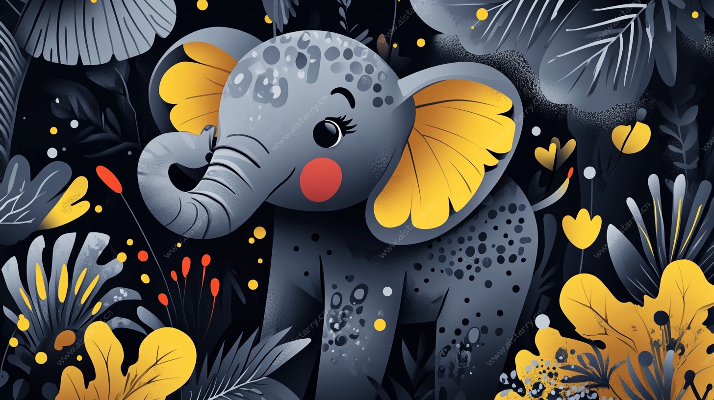 可爱小象的丛林奇遇记