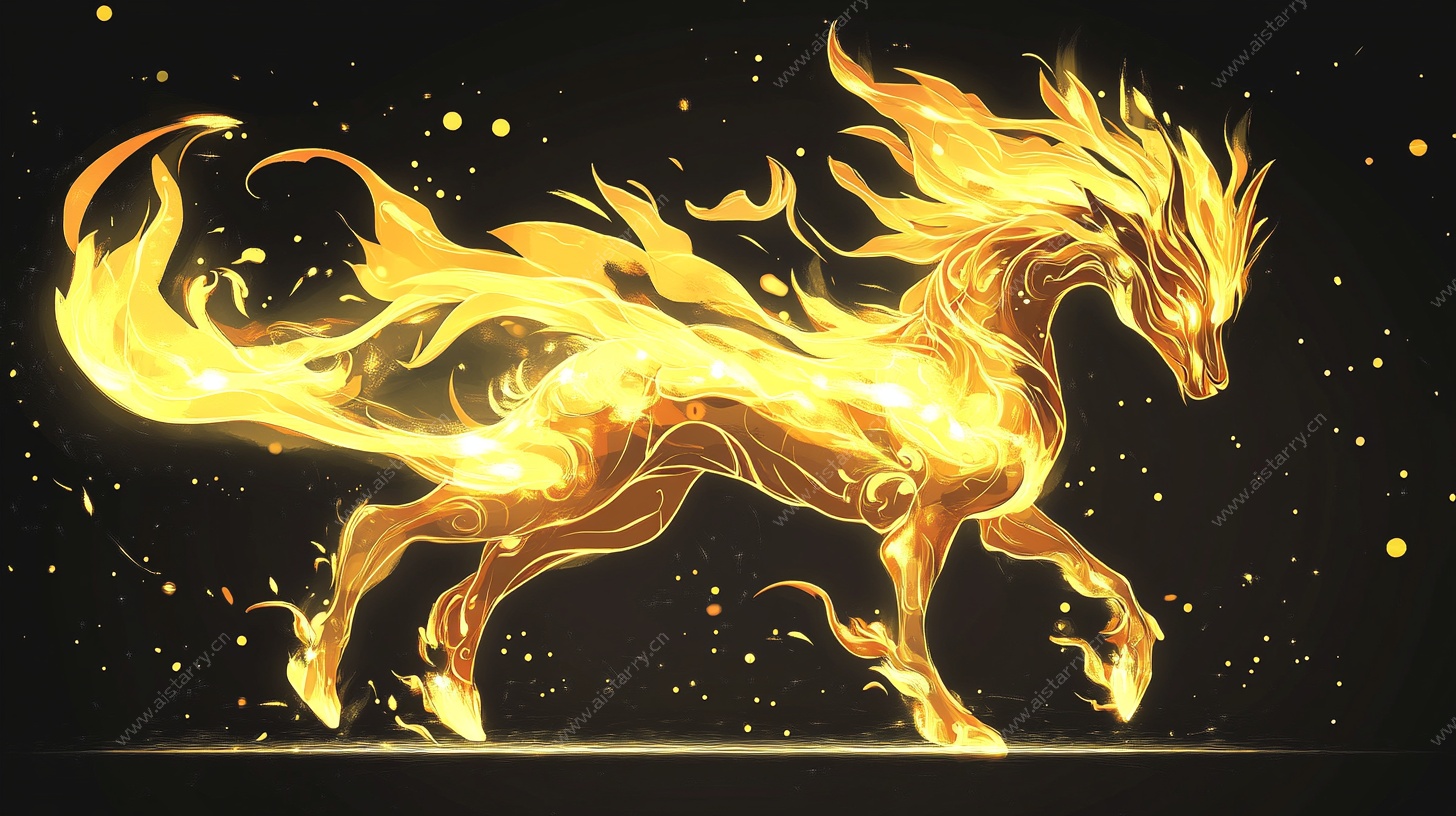 火焰麒麟艺术形象