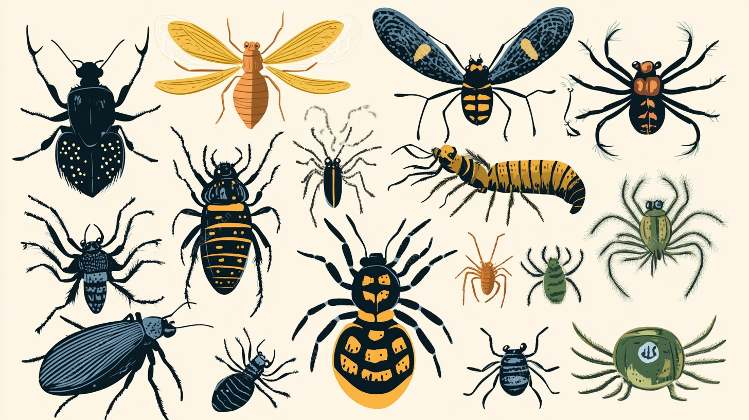 多彩昆虫插画集合