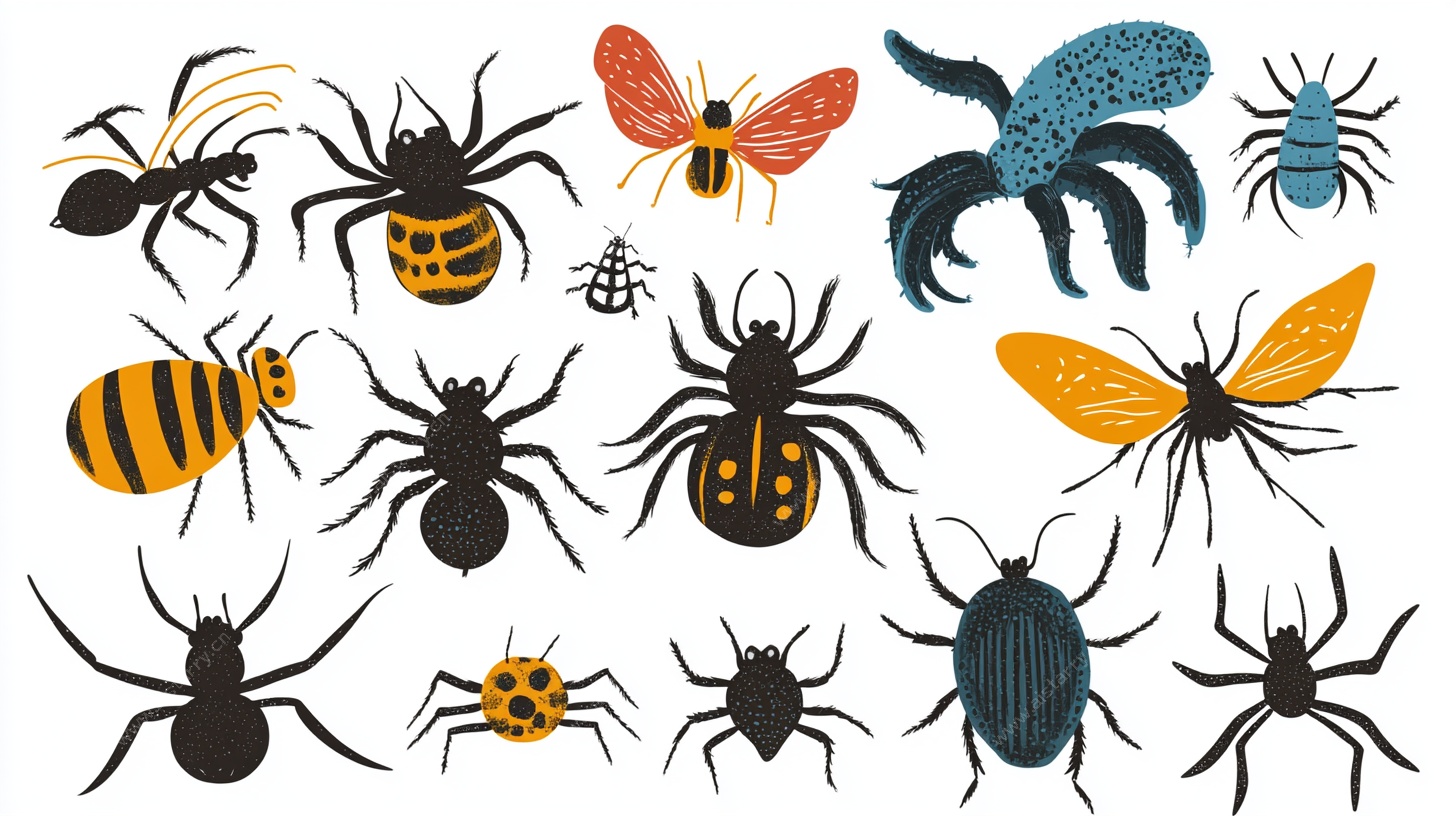 多彩昆虫插画集合