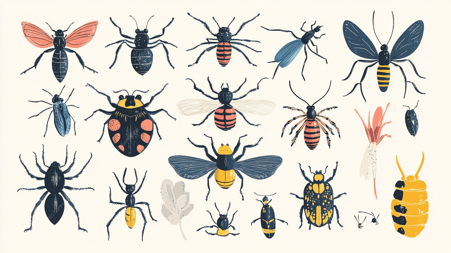 昆虫插画集合