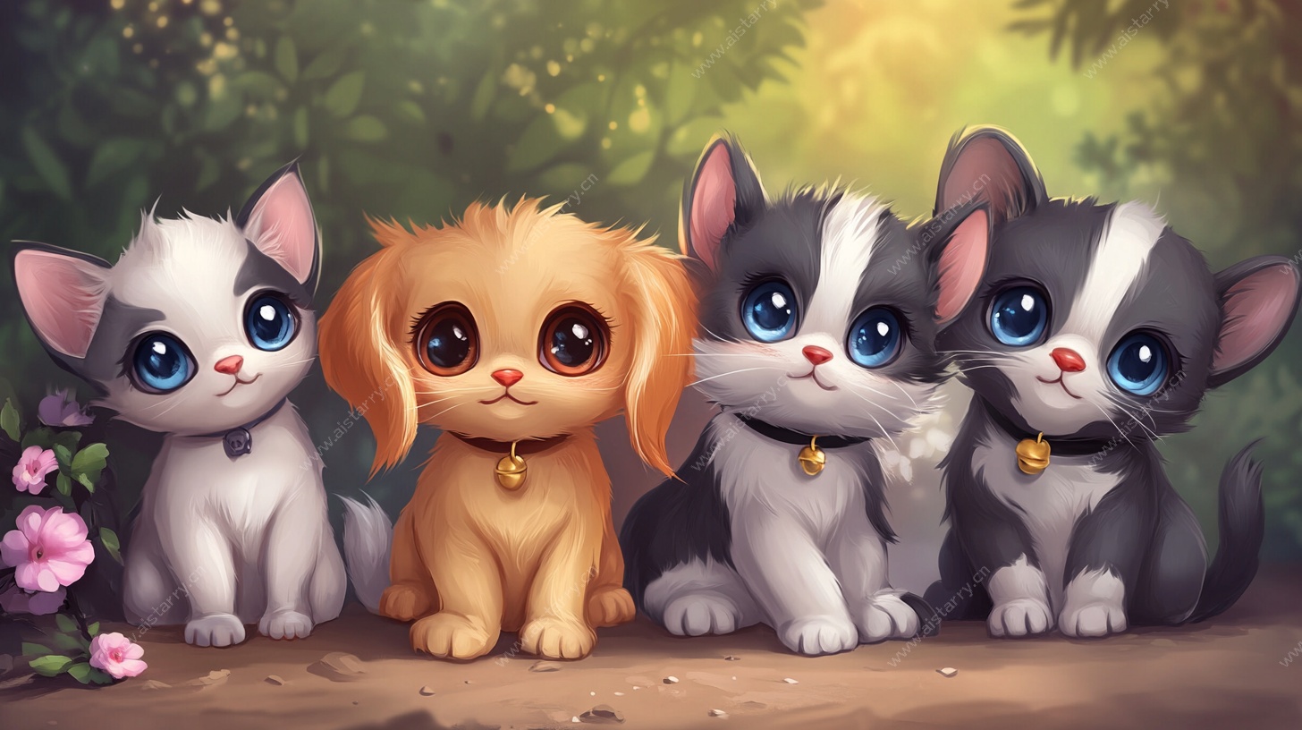 萌宠天团可爱亮相