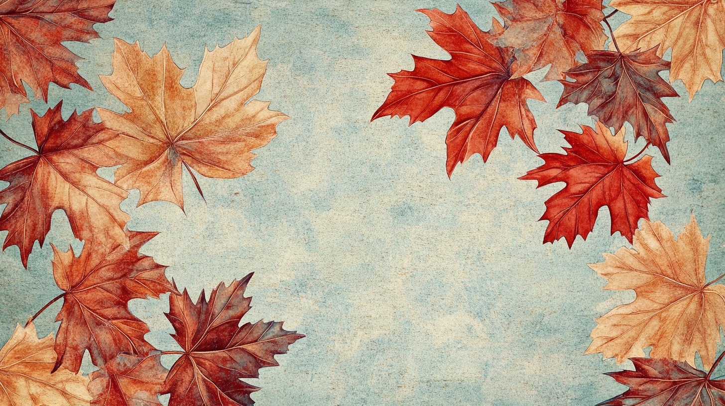 秋日枫叶背景图