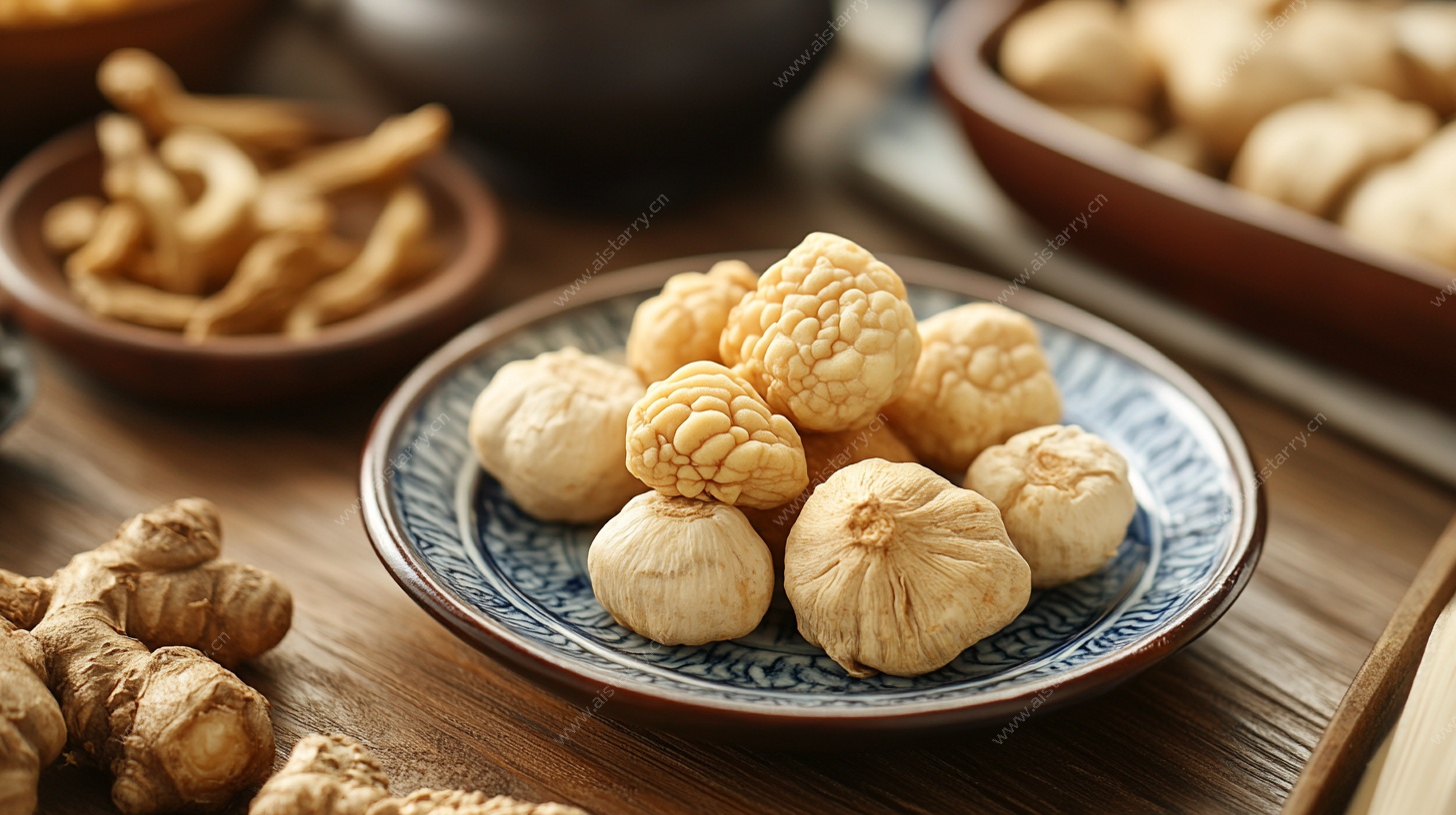 盘装猴头菇与多样干货