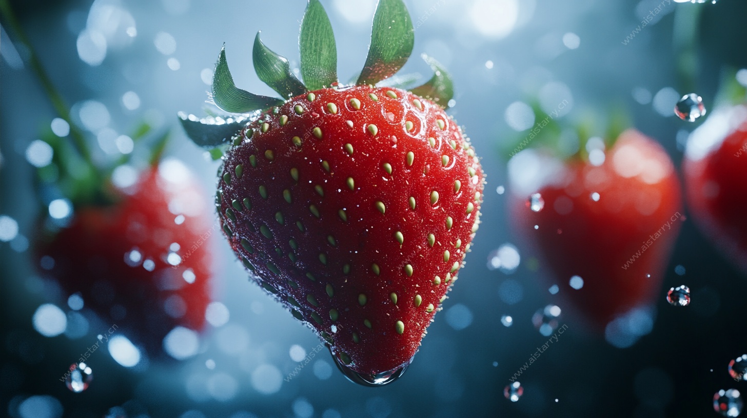 悬浮草莓的梦幻瞬间