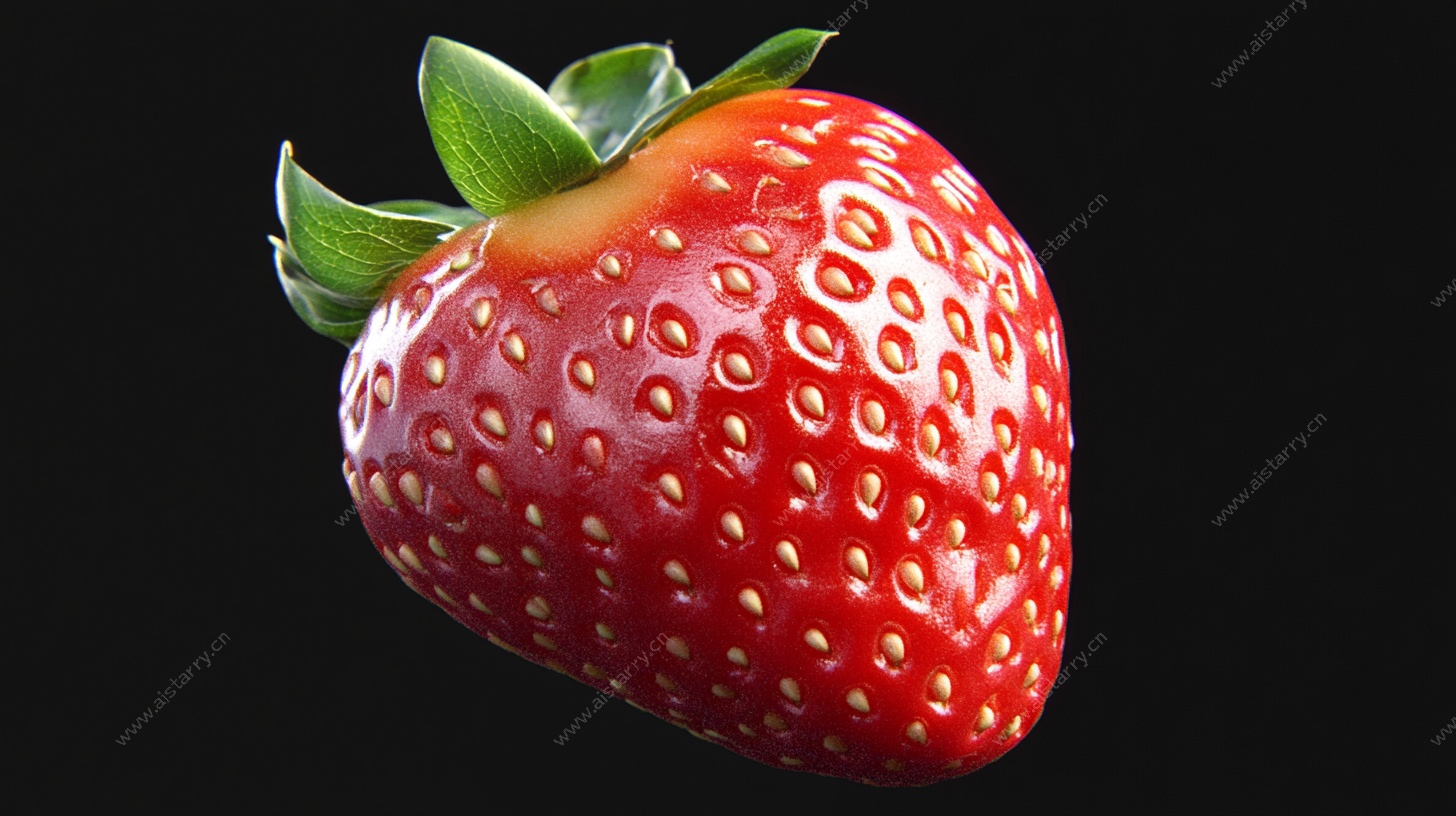 鲜红诱人草莓特写