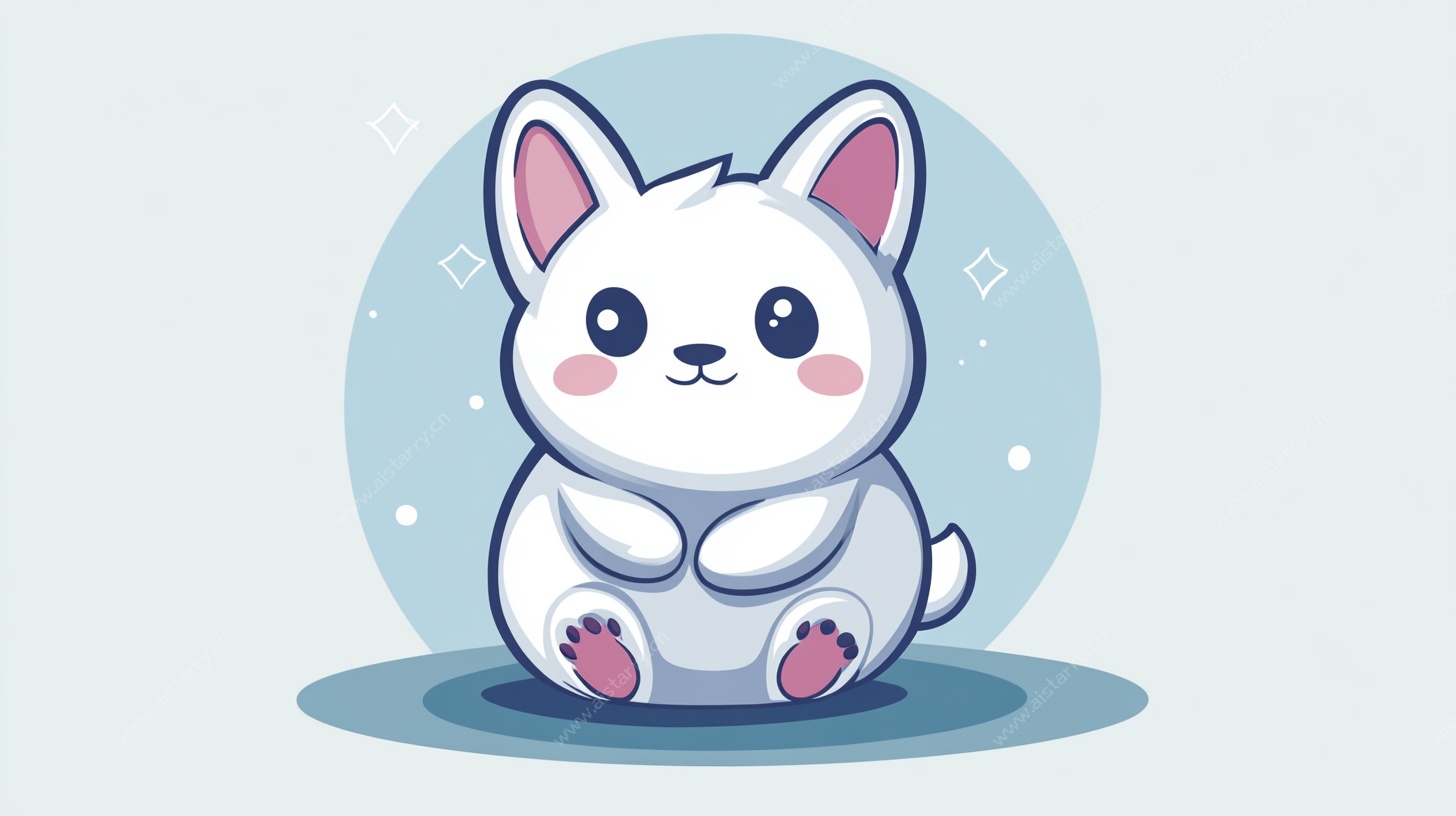 可爱白兔卡通形象