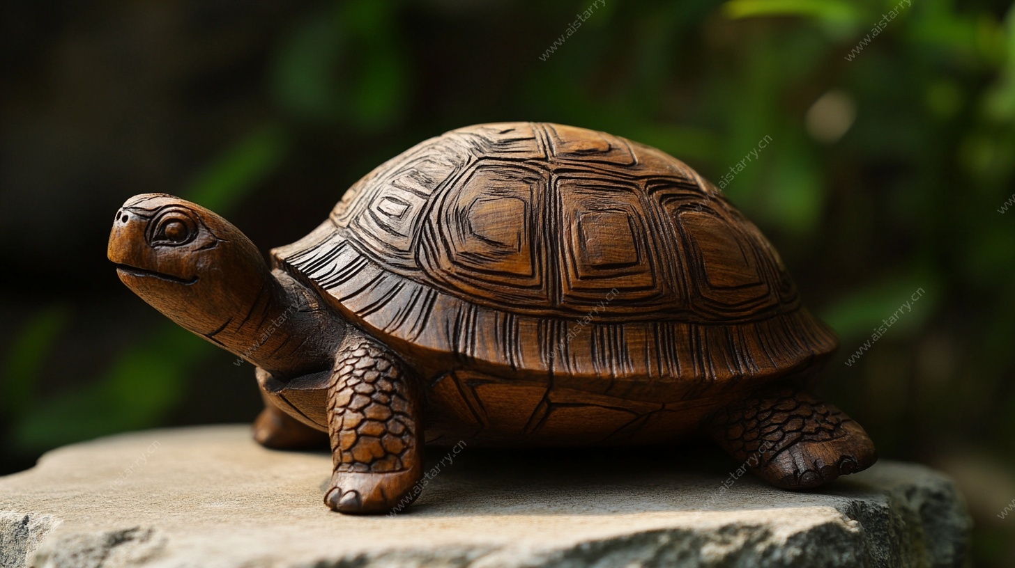木雕乌龟摆件
