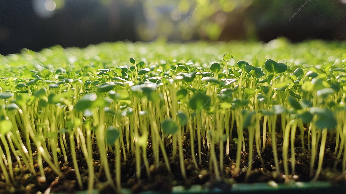 嫩绿幼苗展生机