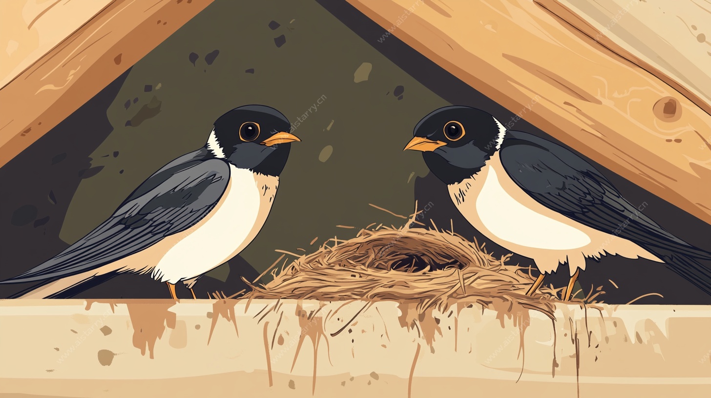 屋檐下的双燕