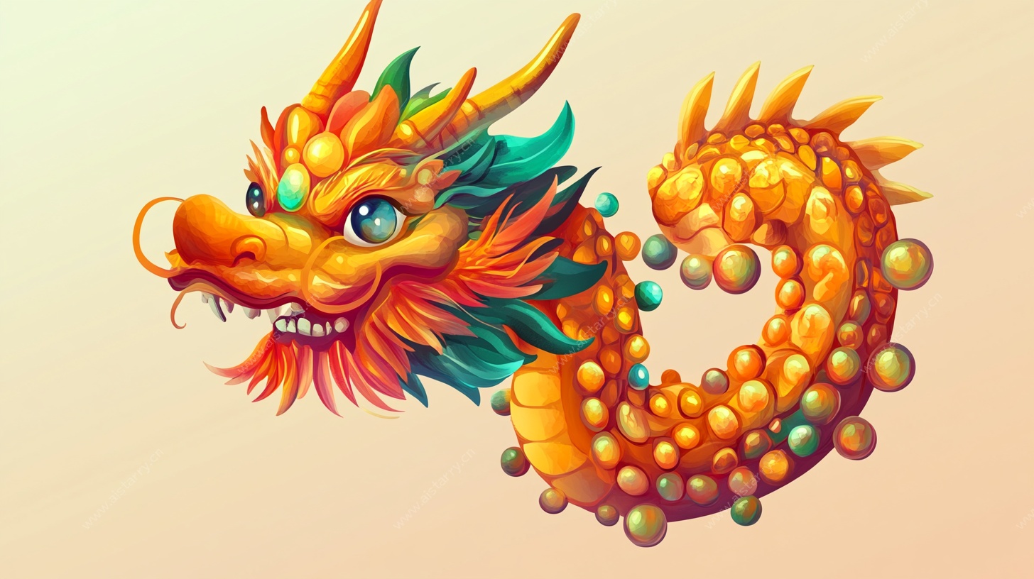 奇幻炫彩中国龙形象