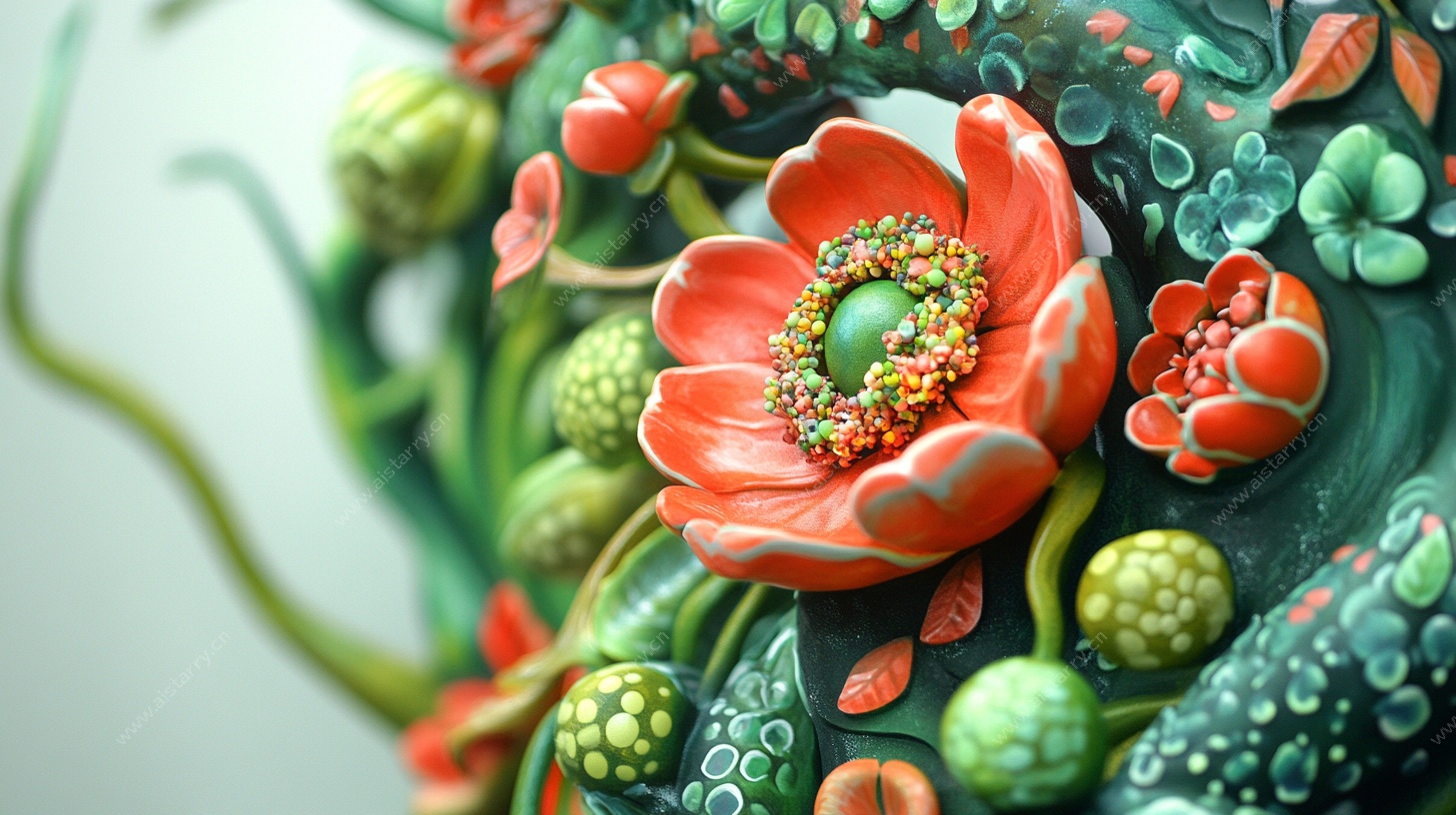 立体花卉艺术装饰图案