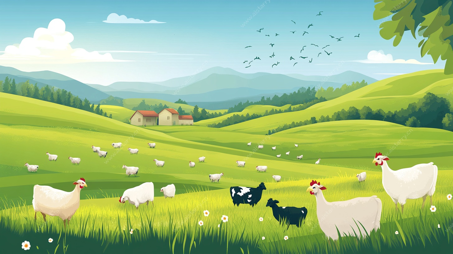 田园牧歌 农场动物惬意生活