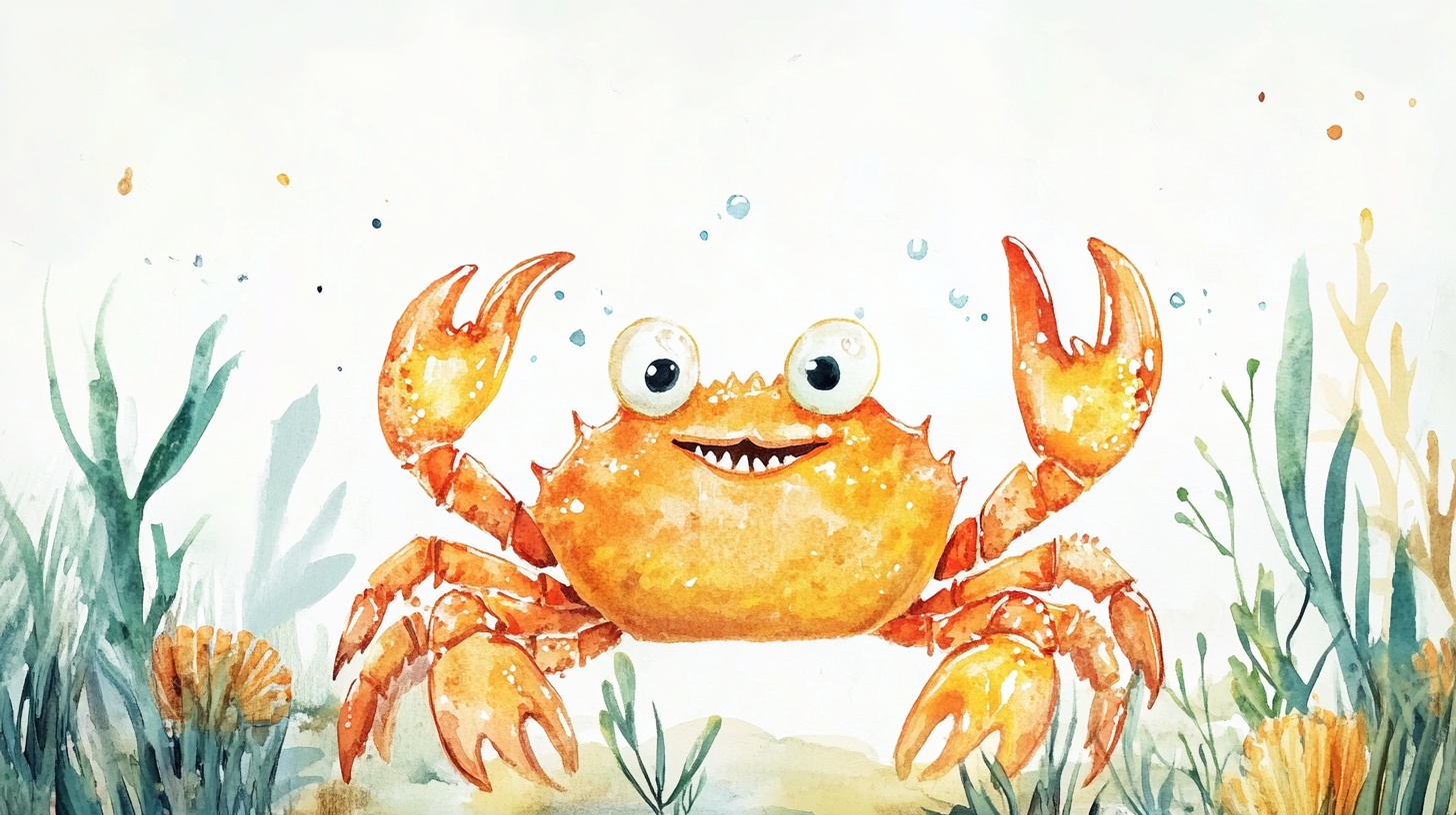 可爱螃蟹的海底奇遇