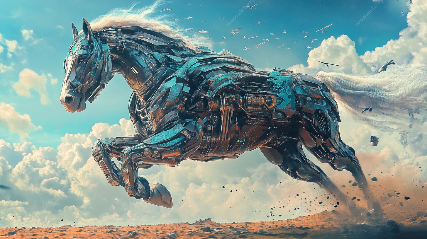机械骏马奔腾于旷野