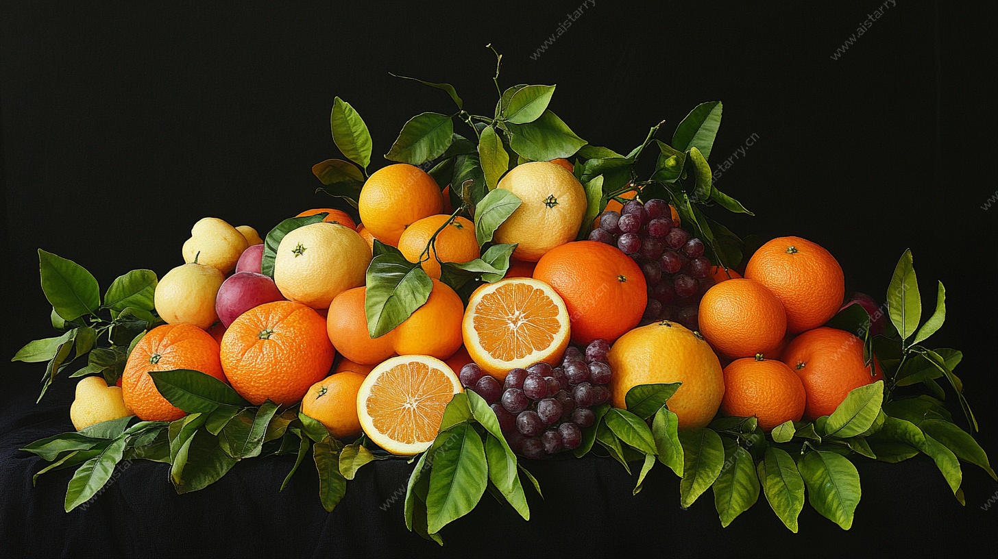 多彩鲜果堆叠图