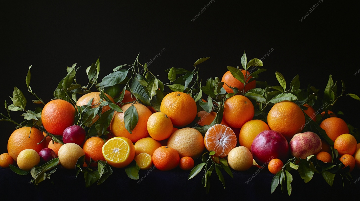 缤纷柑橘静物摆拍