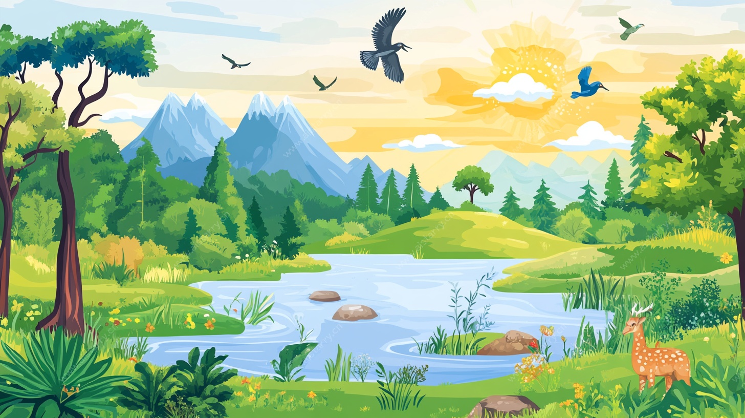 美丽自然风景画