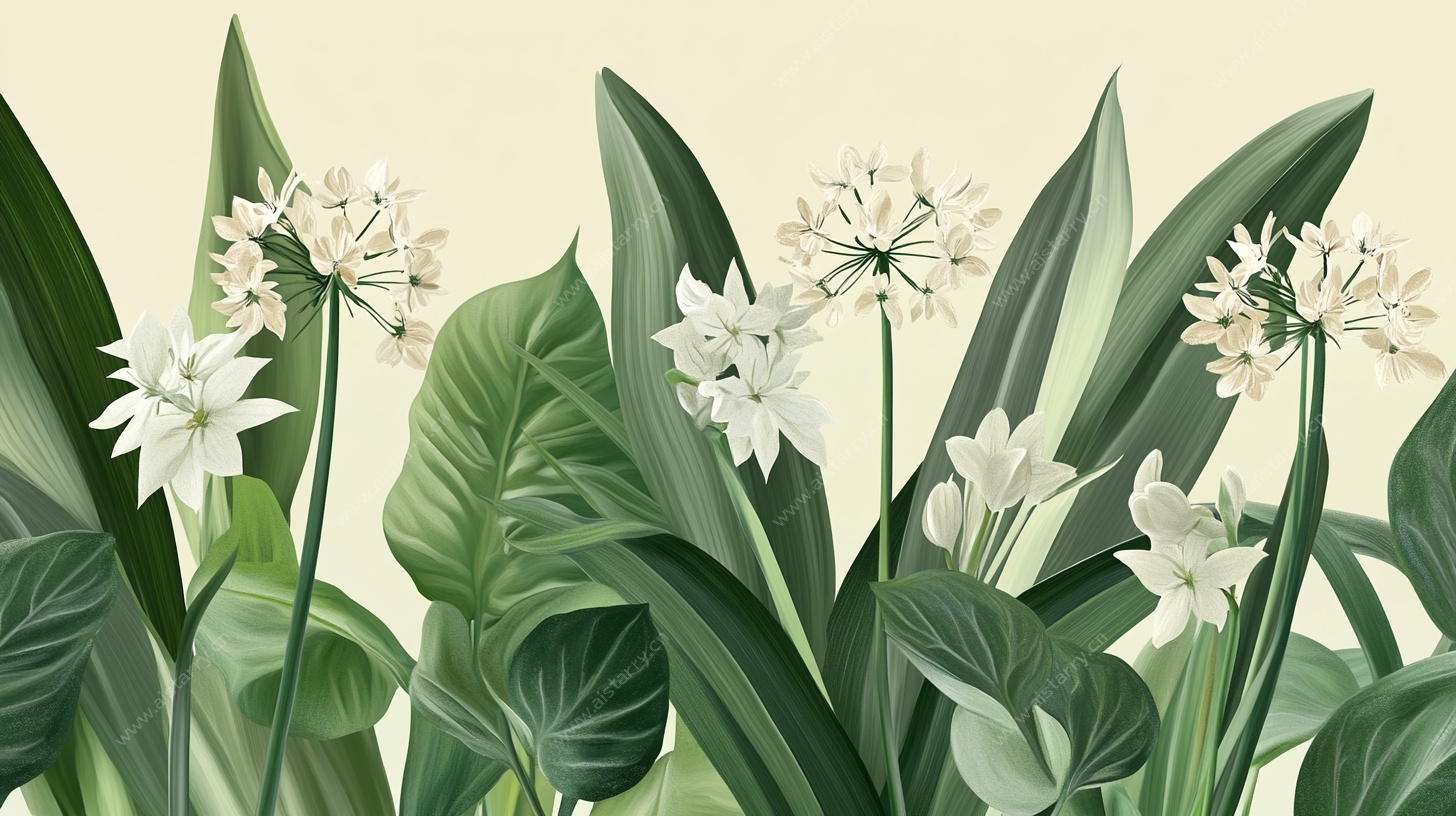 清新绿植花卉插画