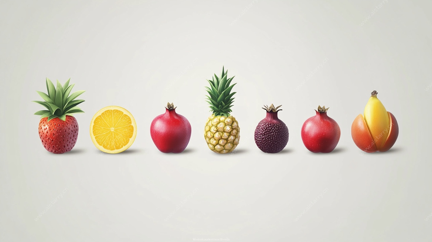 缤纷水果排列图