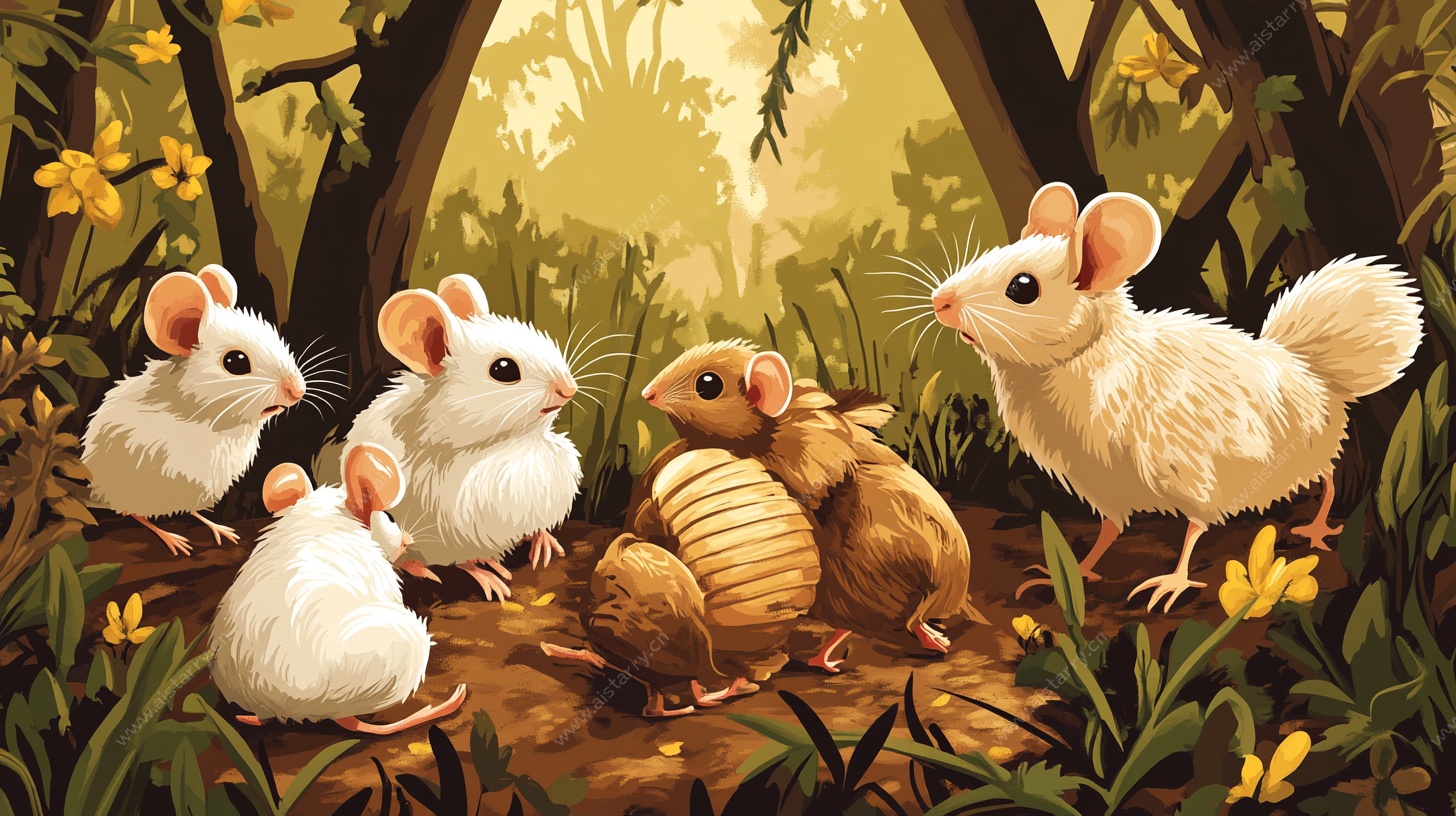 森林中的小白鼠聚会