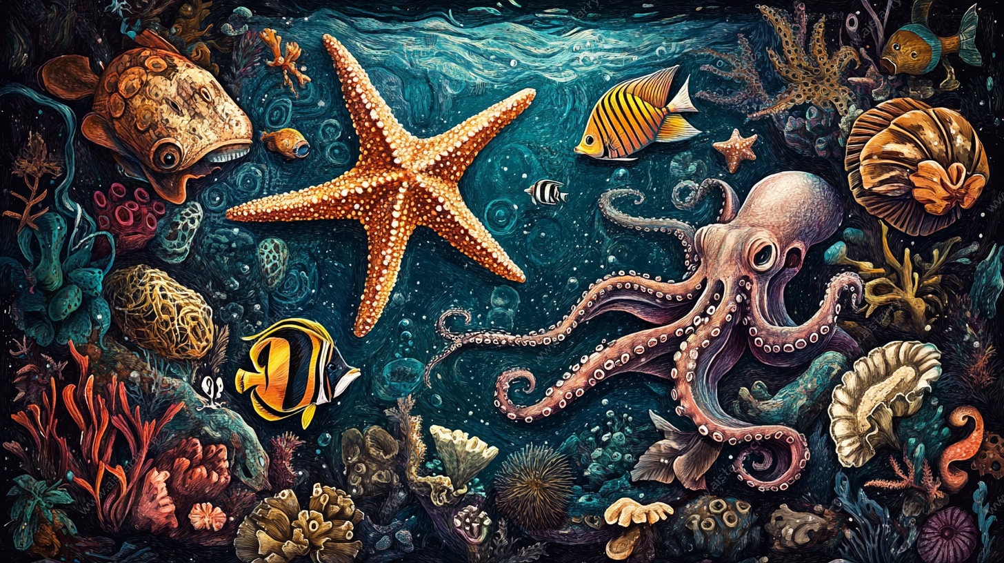 梦幻海底世界插画