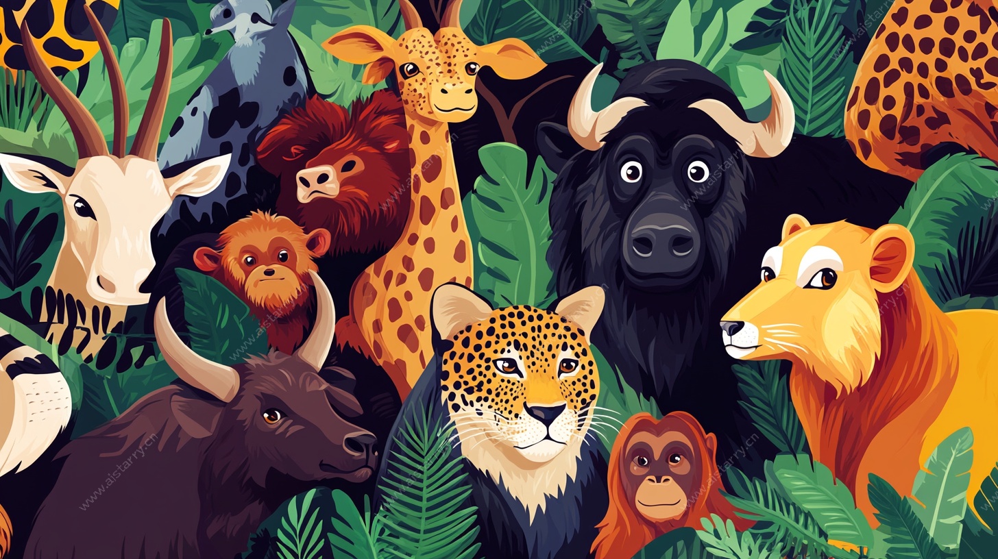 丛林动物大聚会