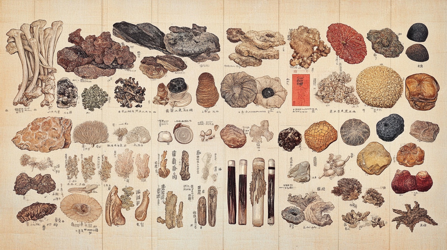 传统中药材图谱展示