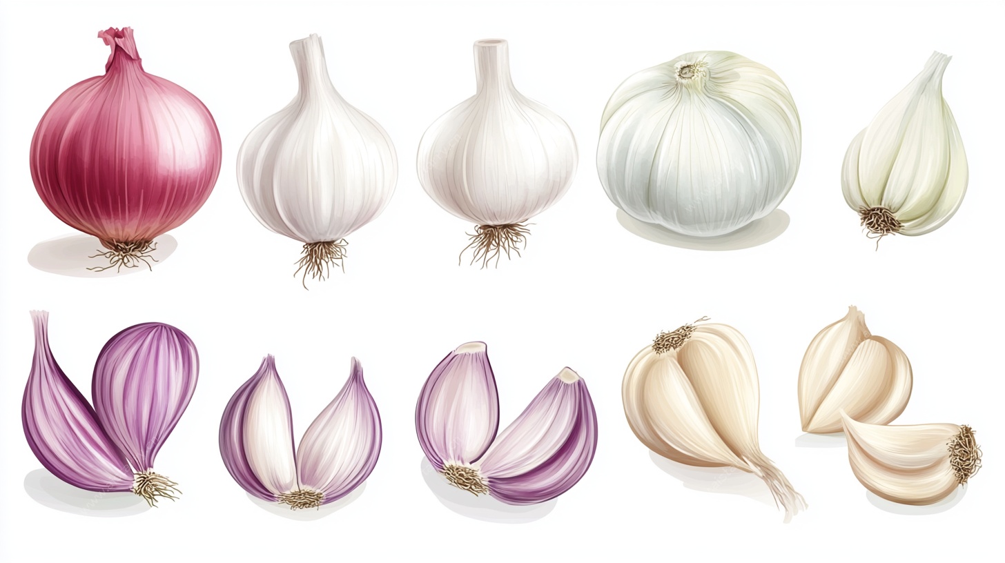 洋葱大蒜素材集合