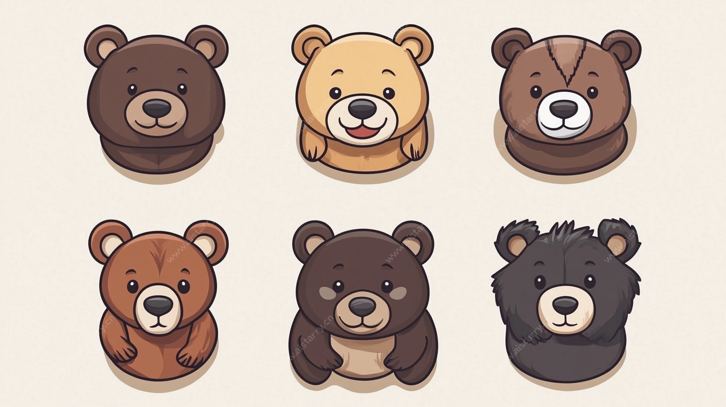 可爱小熊头像集合