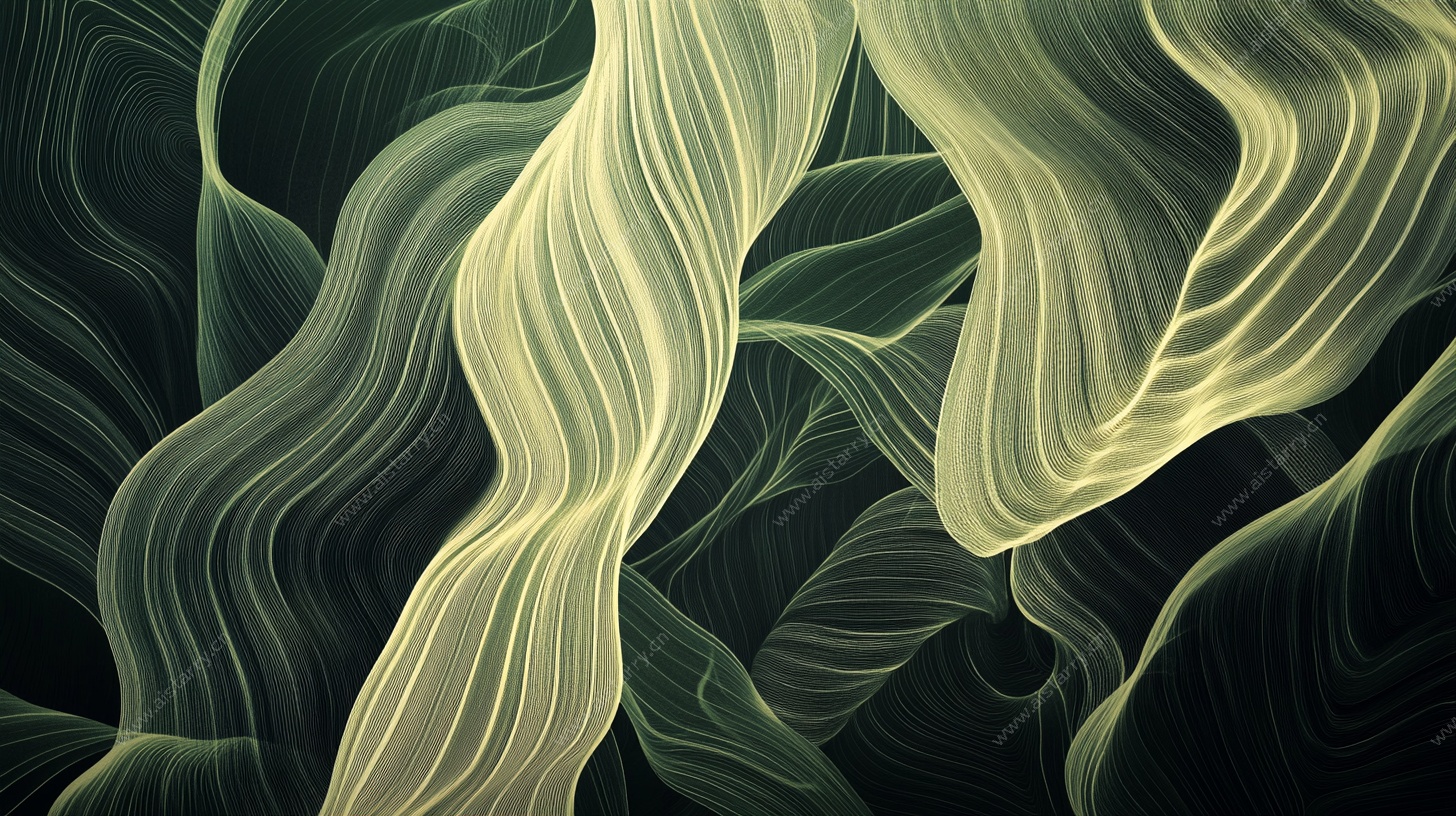 流动线条抽象艺术背景图