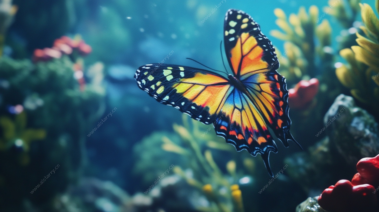蝶舞海底奇幻景观