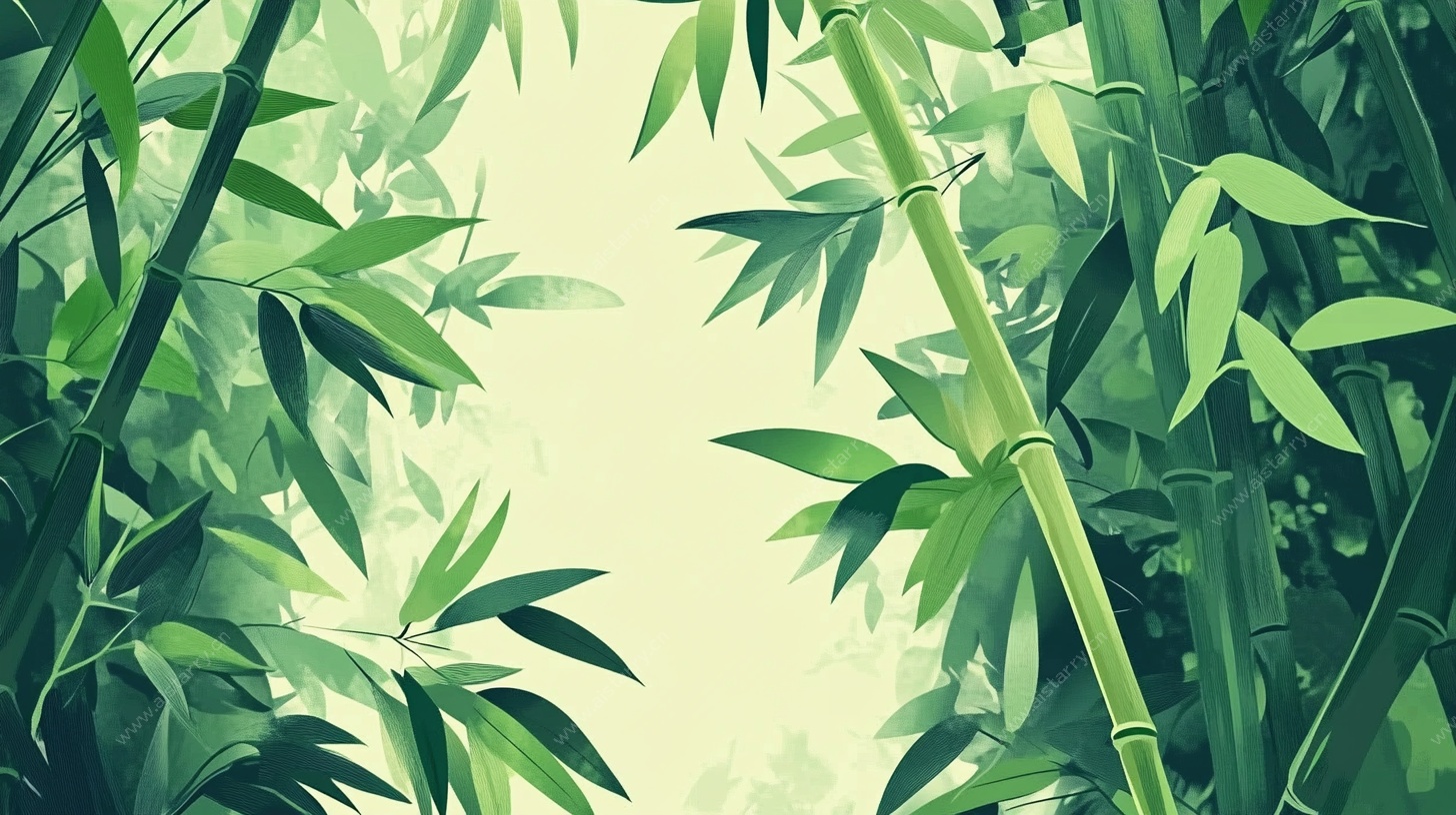 竹林深处绿意浓