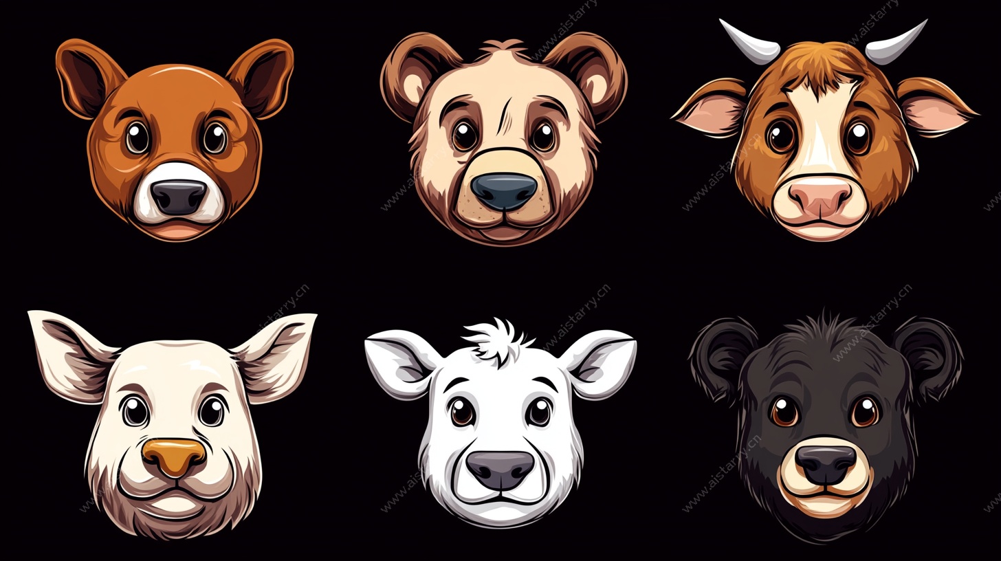 动物卡通头像集合