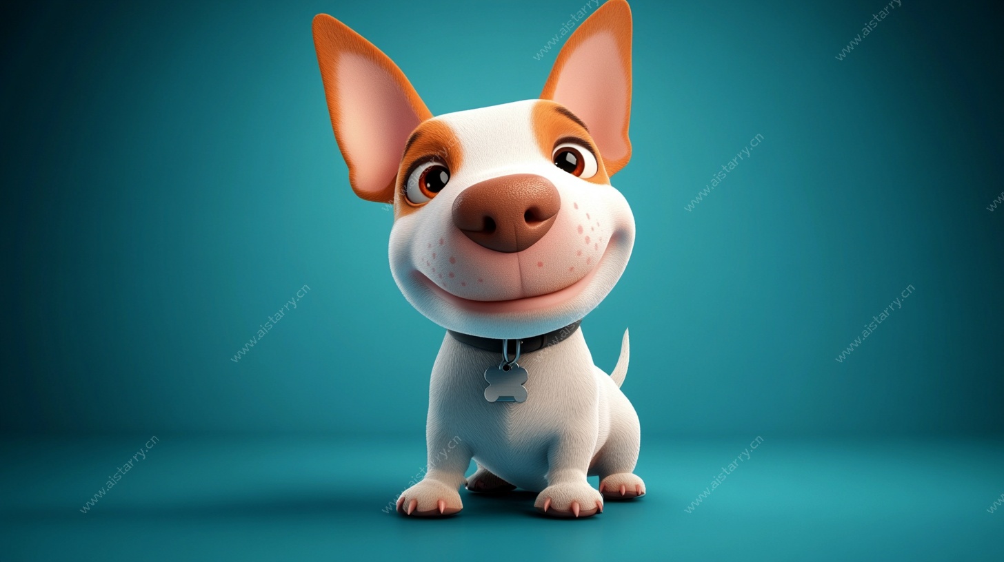 可爱卡通小狗形象展示