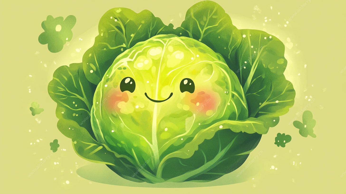 可爱卷心菜卡通形象