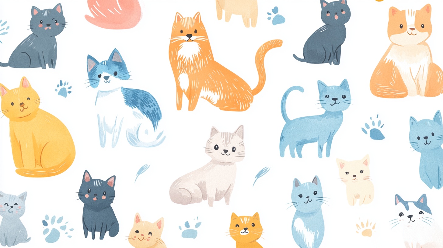 可爱猫咪图案集合