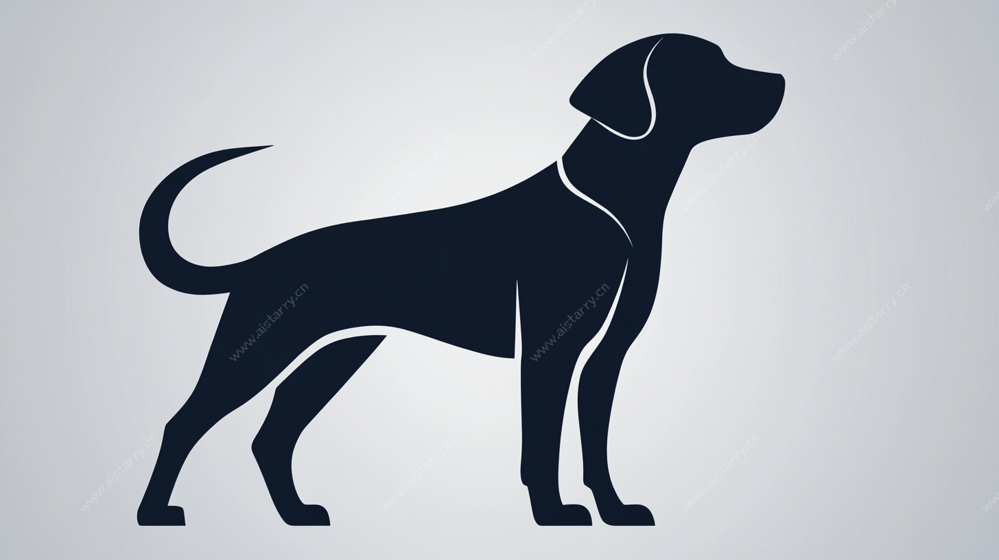 简约风格站立狗图标