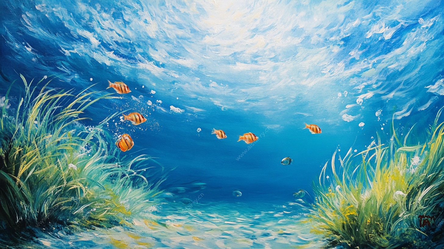 梦幻海底世界的鱼群