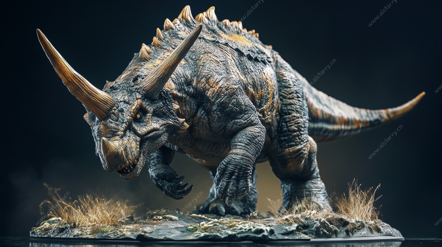 三角龙模型摆件