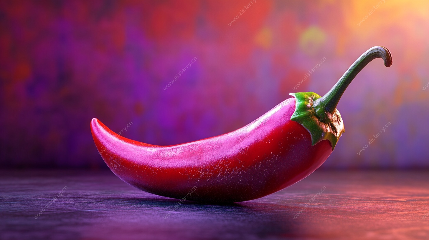 鲜艳红辣椒 色彩绚丽背景