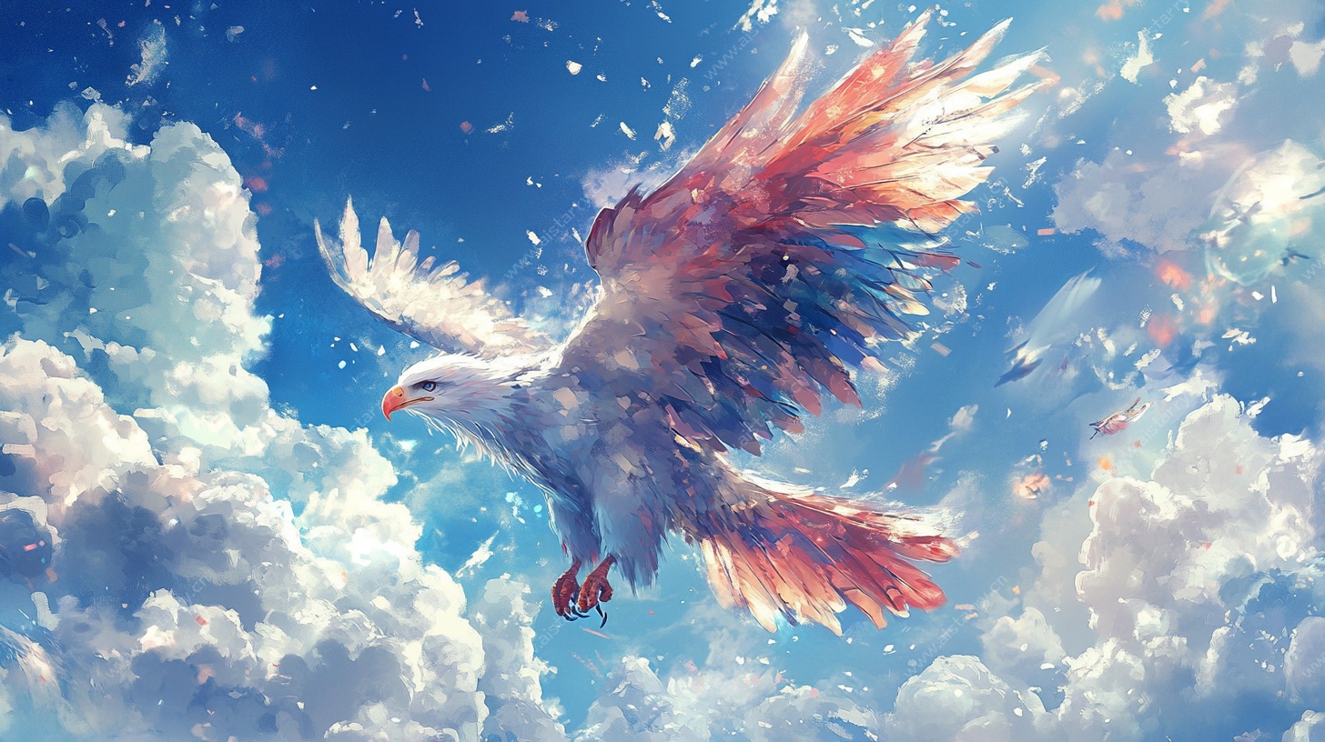 翱翔云端的梦幻雄鹰
